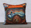 Whistler Pow Bear pillow case 18” by 18”