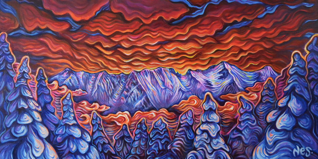 Love, Lines and Light ~8" by 16"~