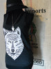 Nes<3 Women's Mountain White Wolf Tank