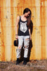 Nes<3 Women's Mountain White Wolf Tank